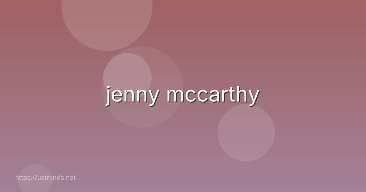 jenny mccarthy