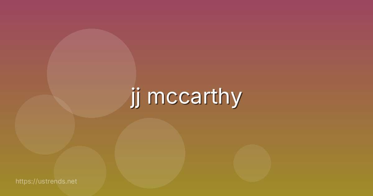 jj mccarthy