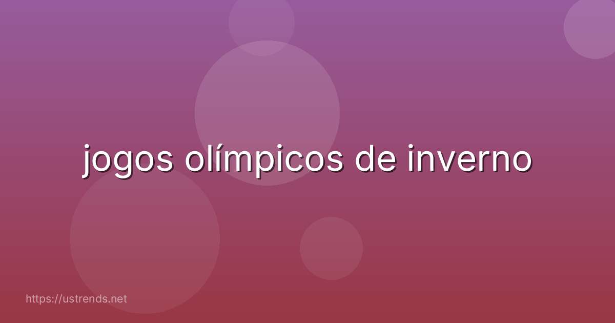 jogos olímpicos de inverno