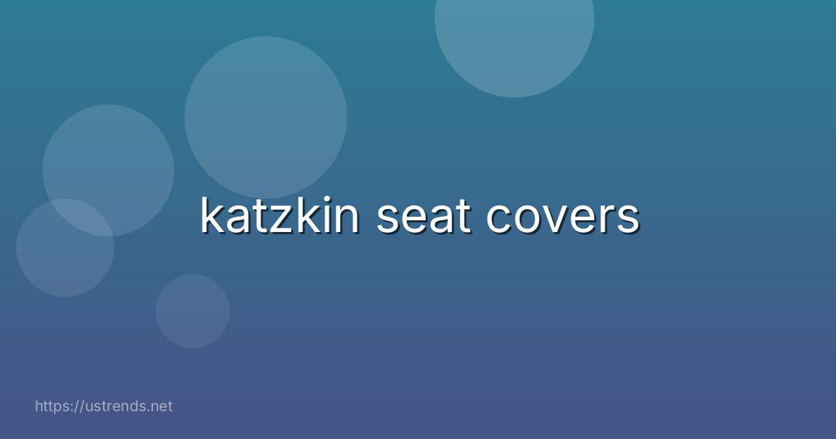 katzkin seat covers