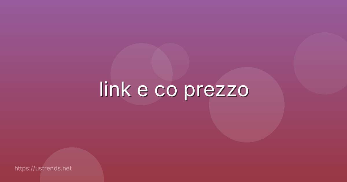 link e co prezzo