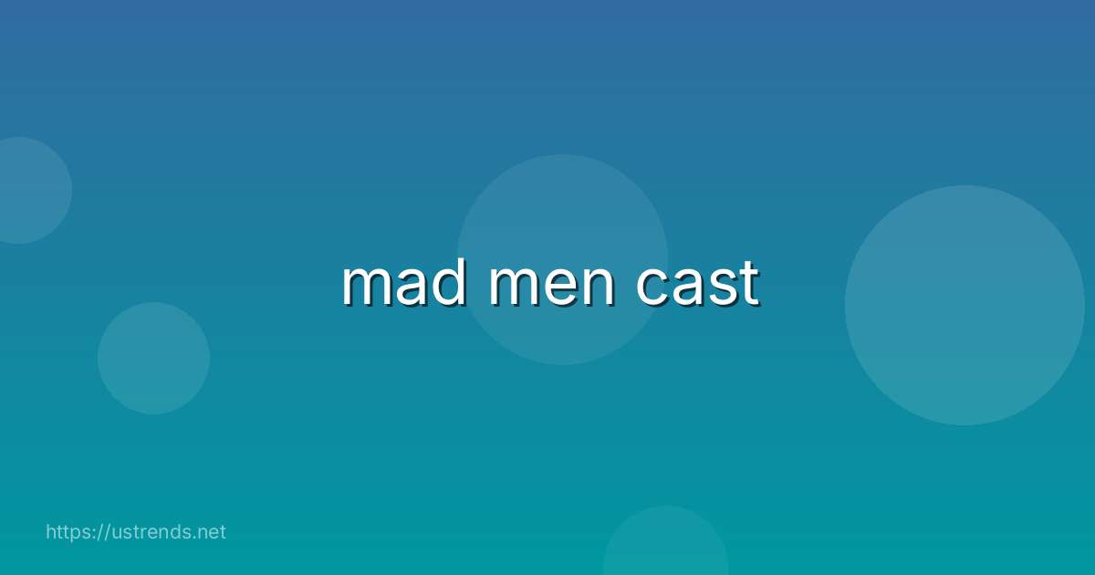 mad men cast