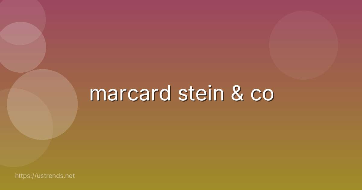 marcard stein & co