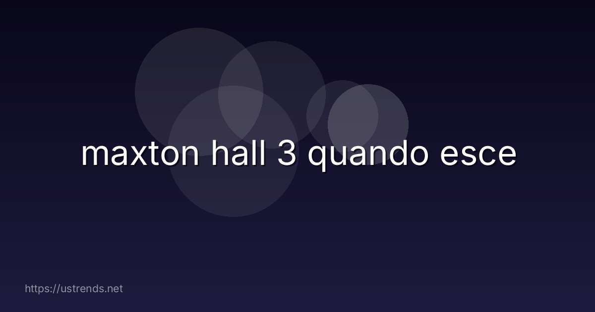 maxton hall 3 quando esce
