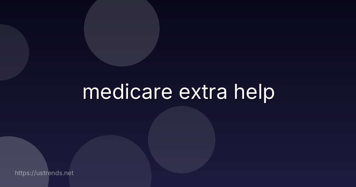 medicare extra help