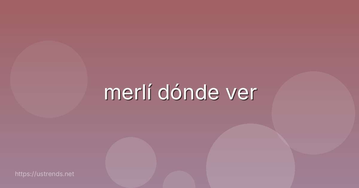 merlí dónde ver