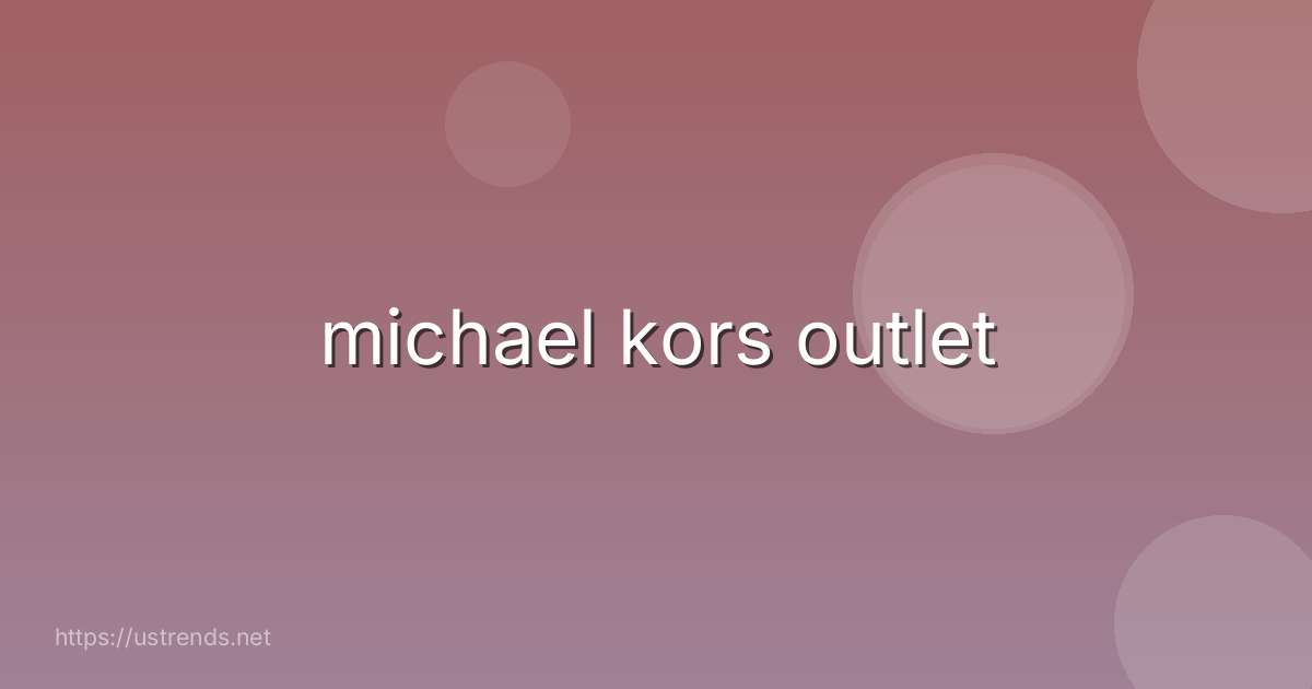 michael kors outlet