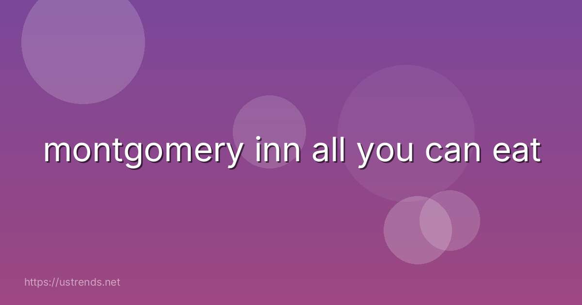 montgomery inn all you can eat