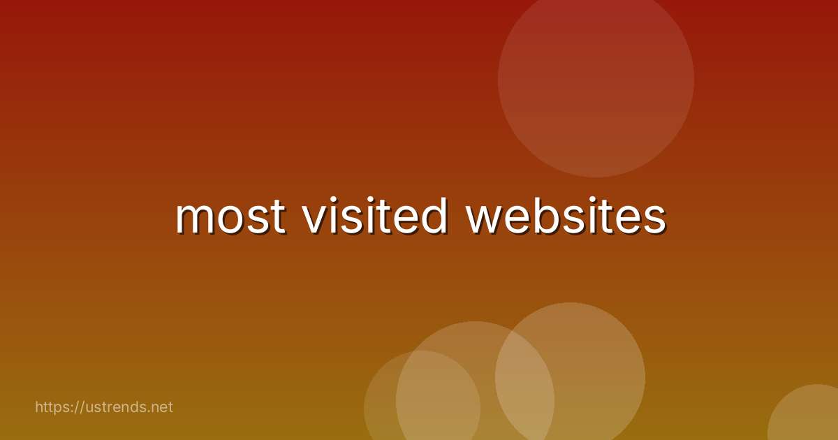 most visited websites