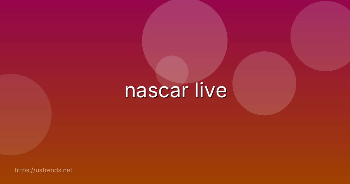 nascar live