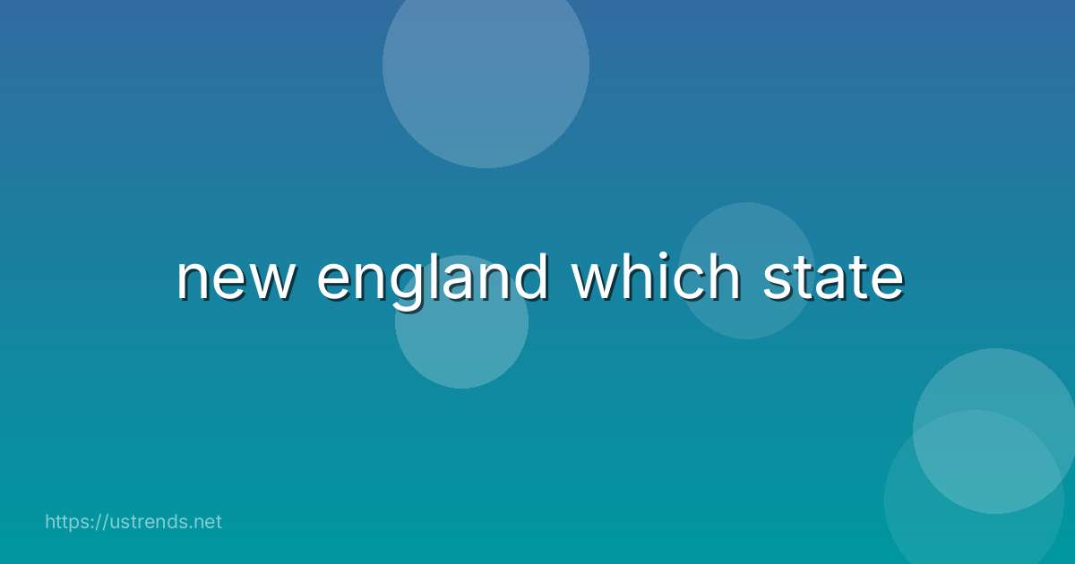 new england which state
