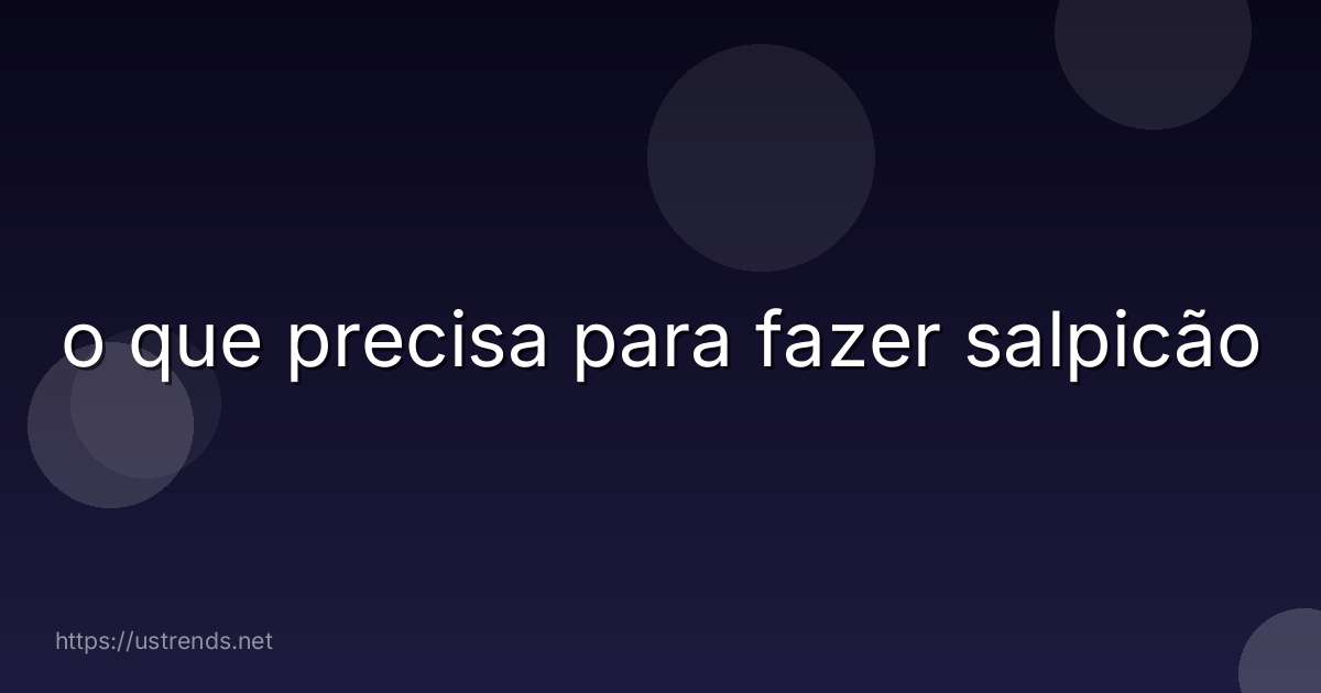 o que precisa para fazer salpicão