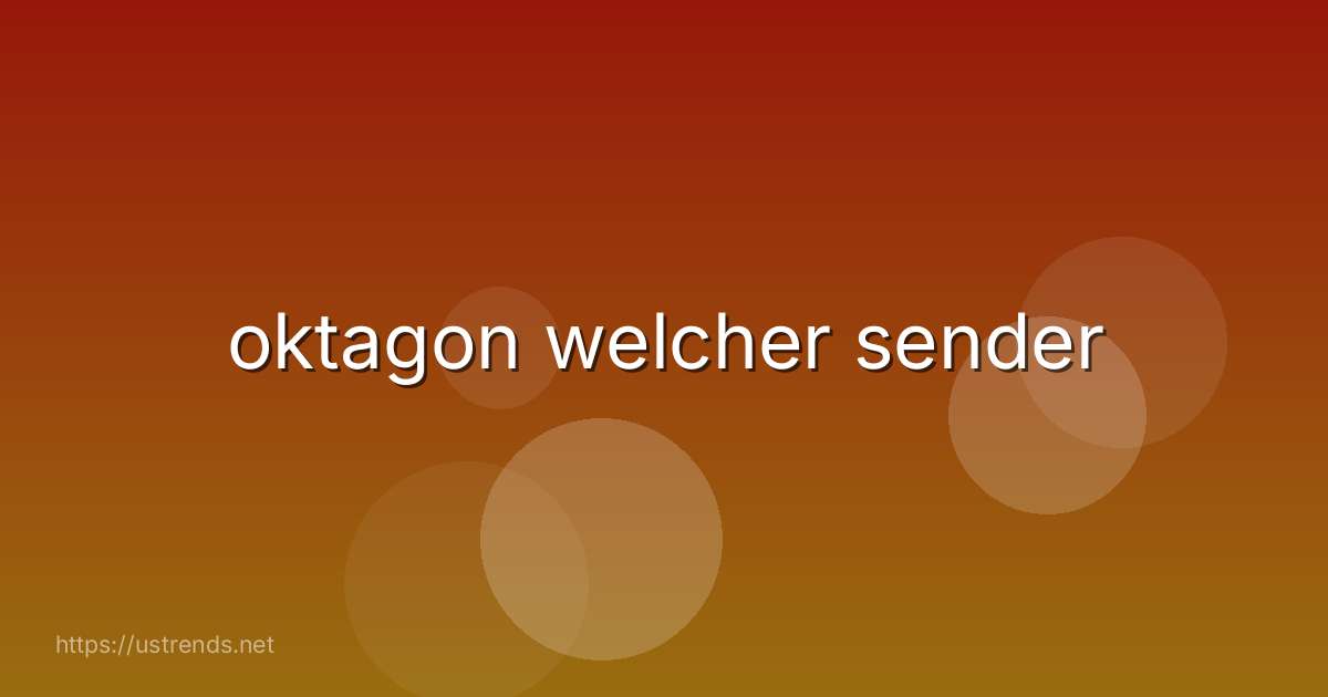 oktagon welcher sender