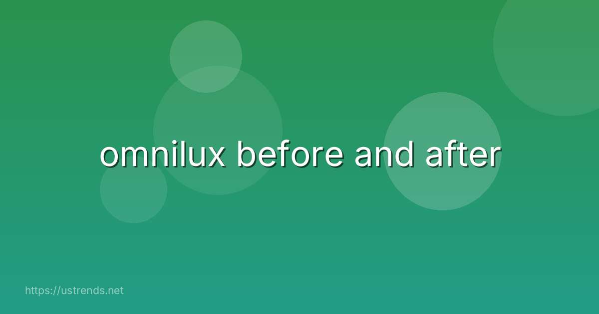 omnilux before and after