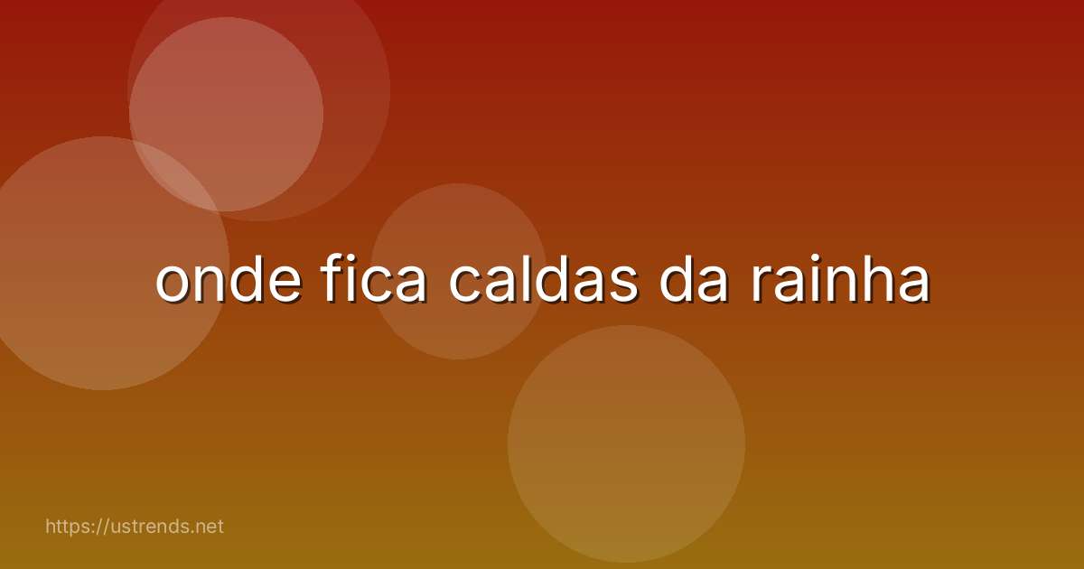 onde fica caldas da rainha