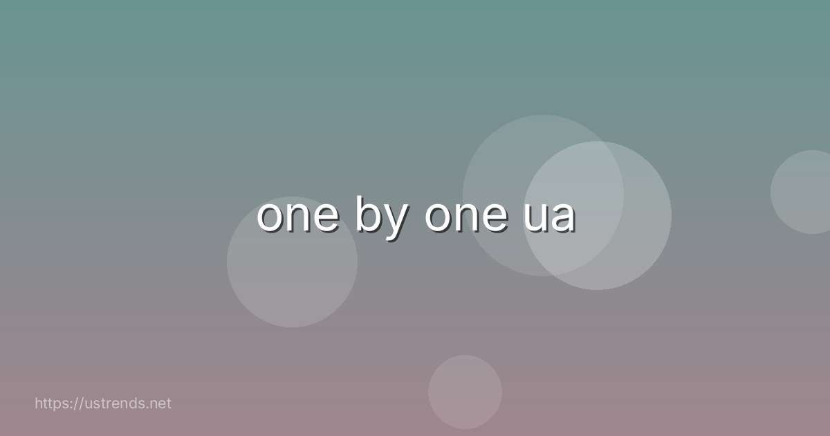 one by one ua