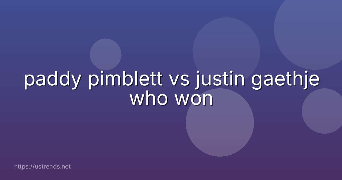 paddy pimblett vs justin gaethje who won