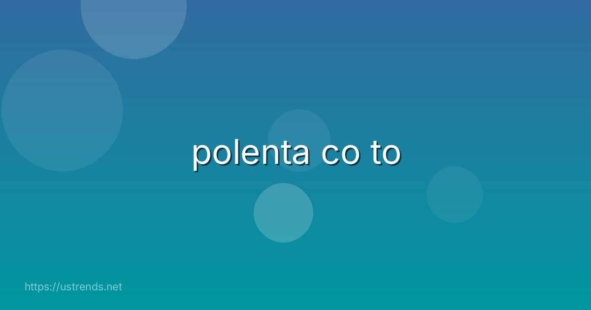 polenta co to