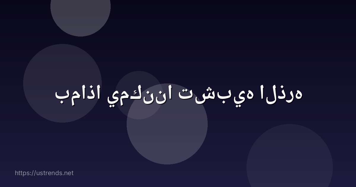 بماذا يمكننا تشبيه الذره