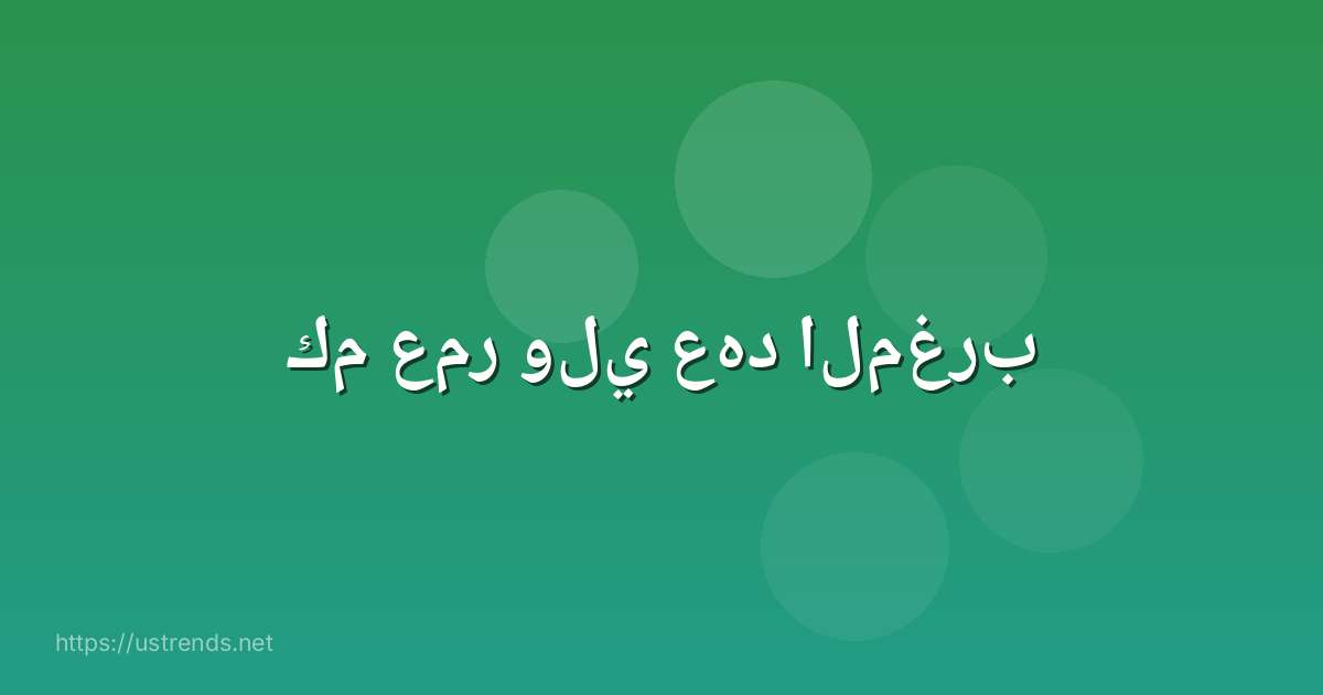 كم عمر ولي عهد المغرب