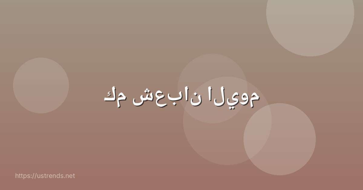 كم شعبان اليوم