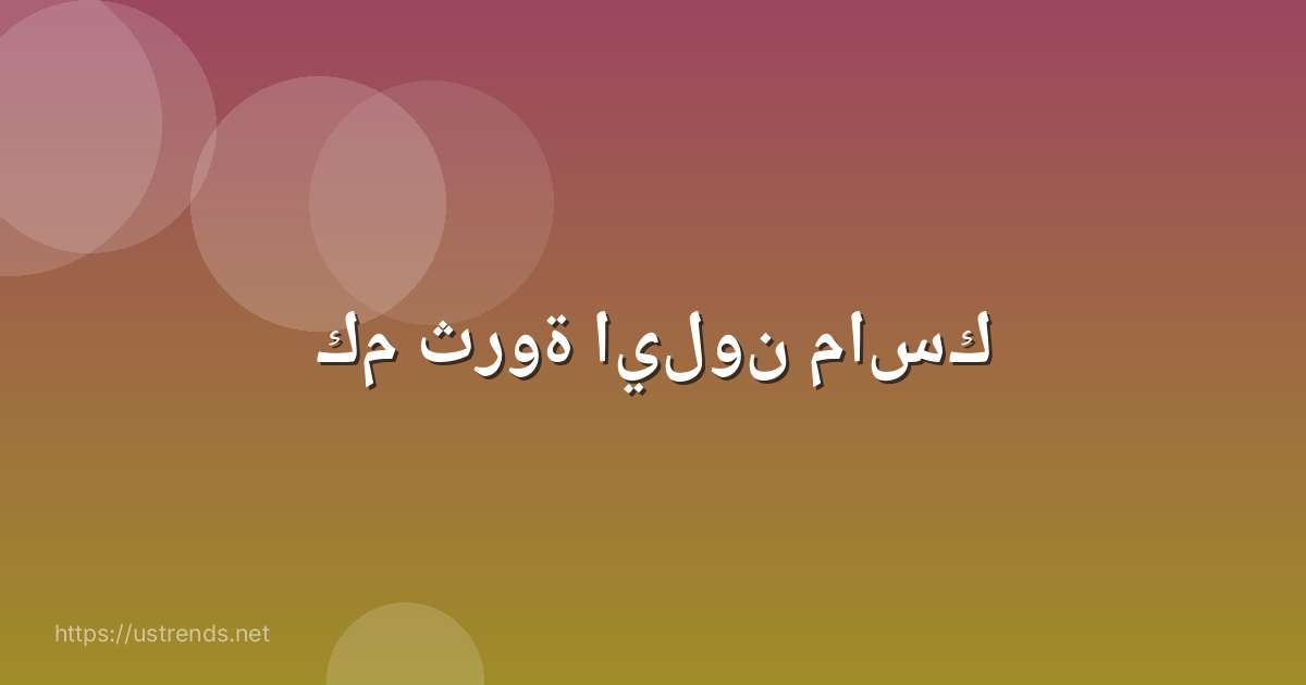 كم ثروة ايلون ماسك