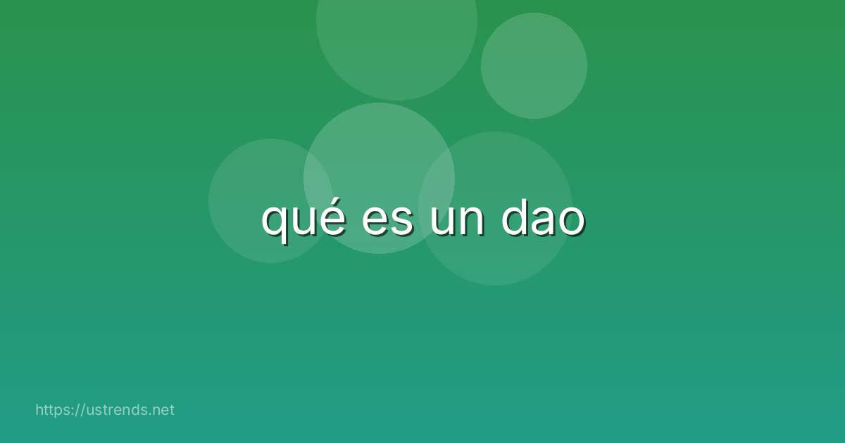 qué es un dao