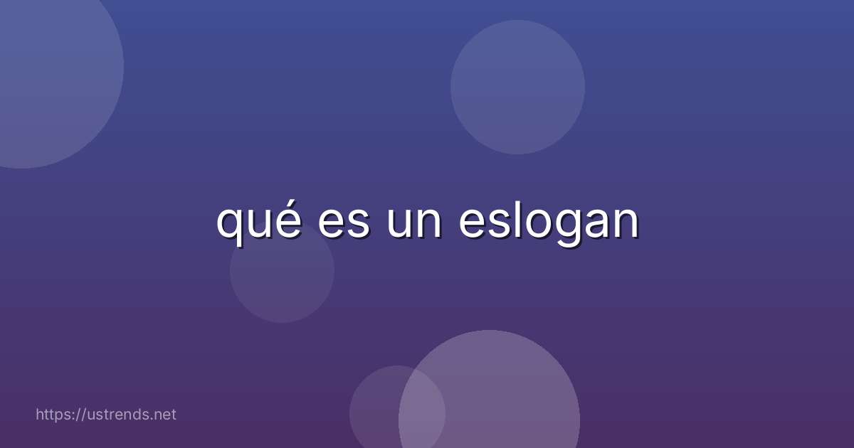 qué es un eslogan