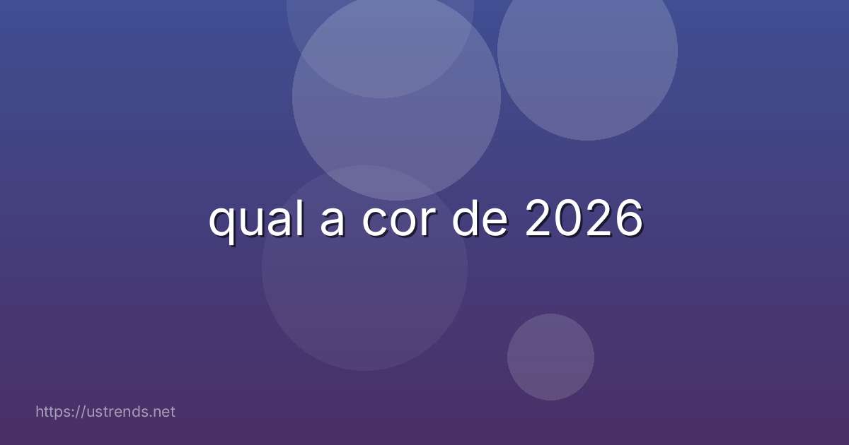 qual a cor de 2026