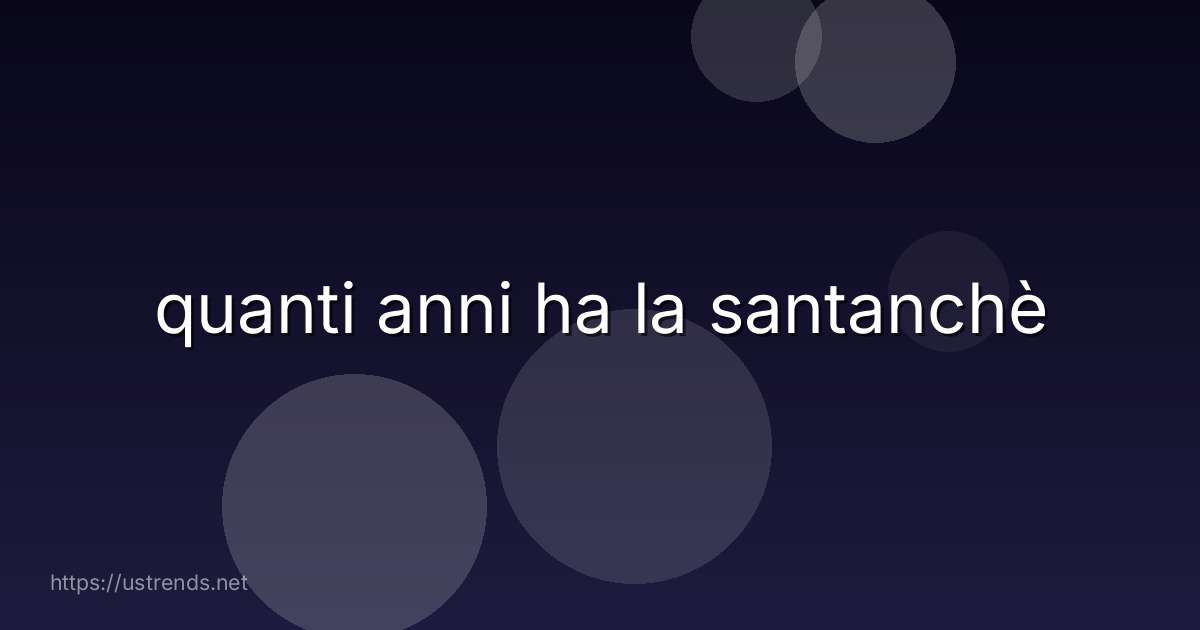 quanti anni ha la santanchè