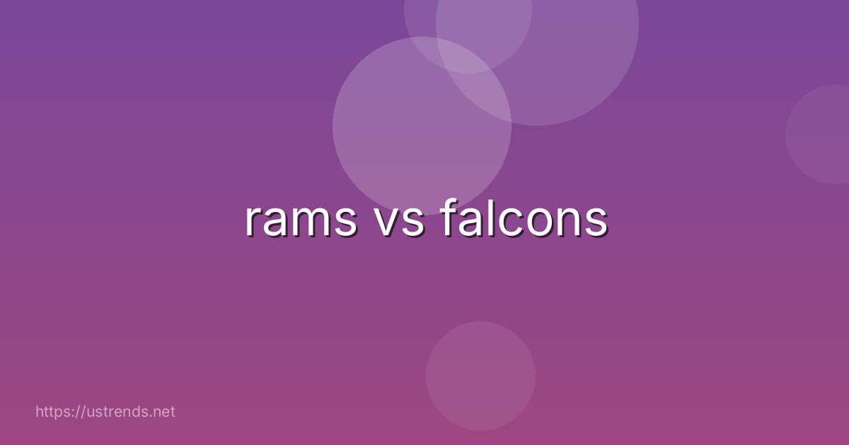 rams vs falcons