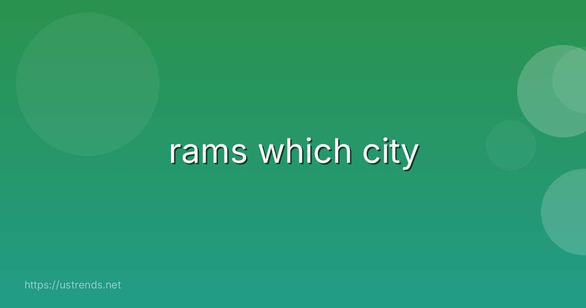 rams which city