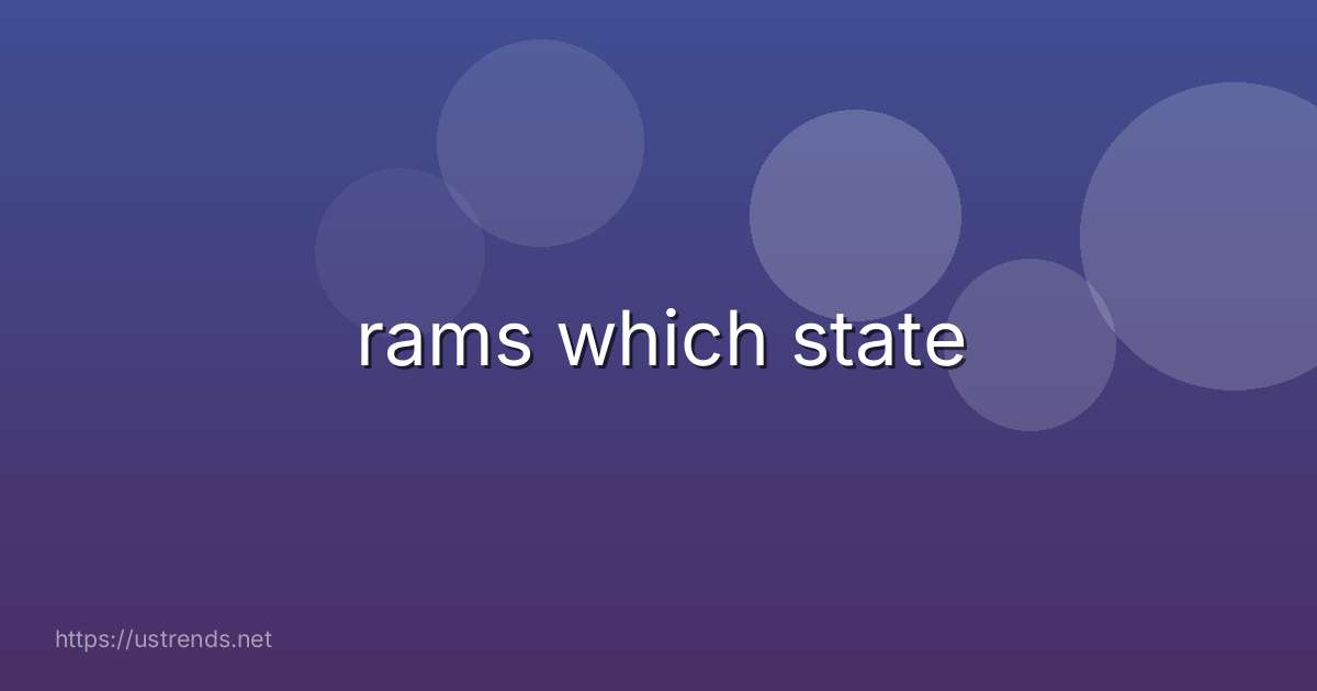 rams which state