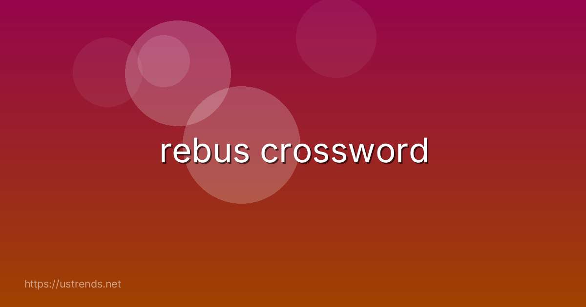 rebus crossword