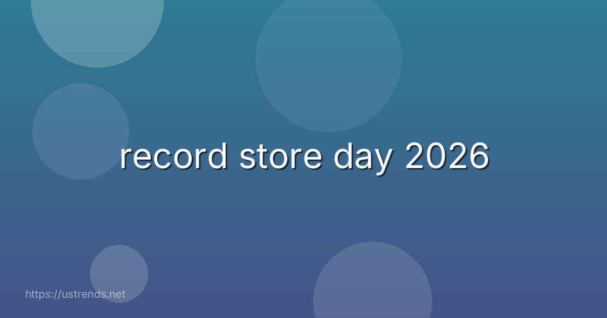 record store day 2026