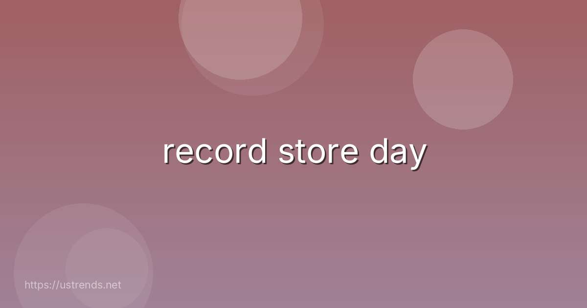 record store day
