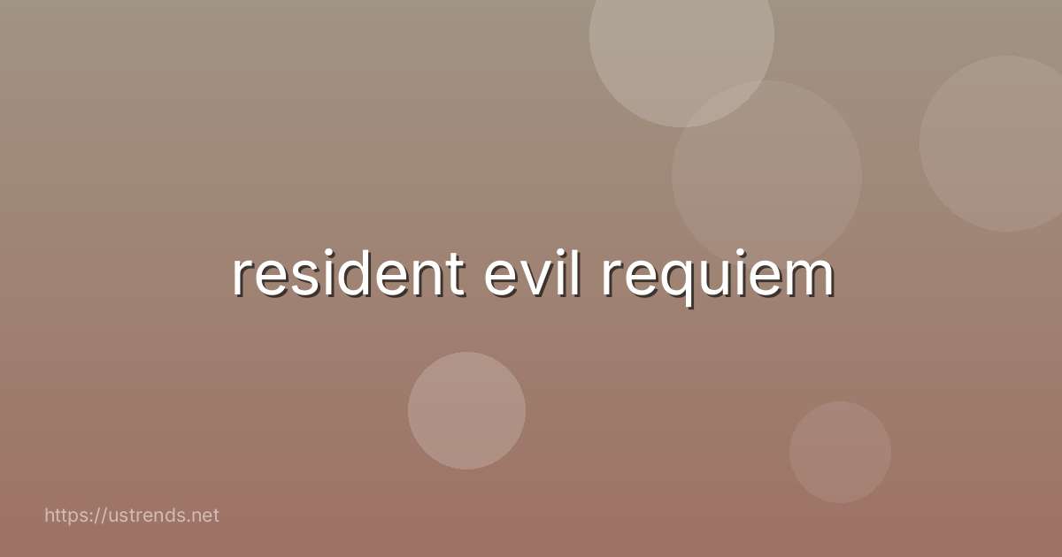 resident evil requiem