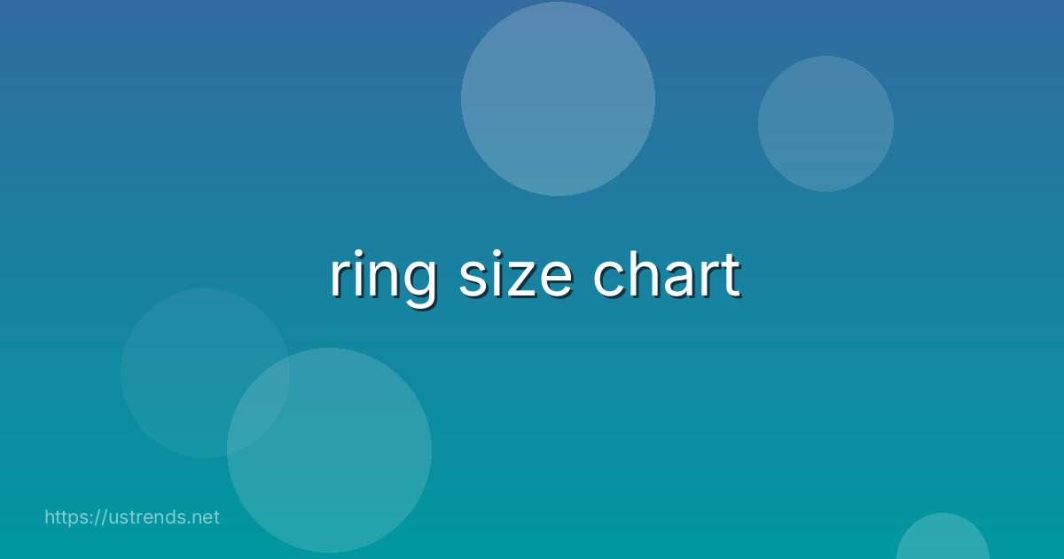 ring size chart