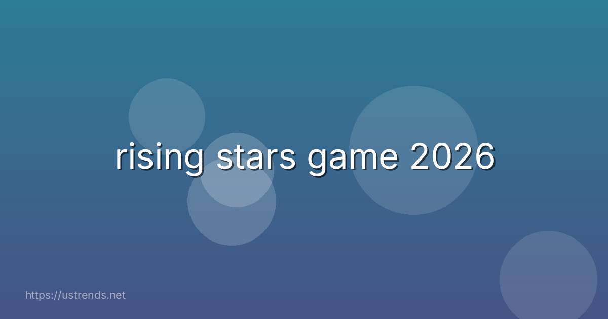 rising stars game 2026