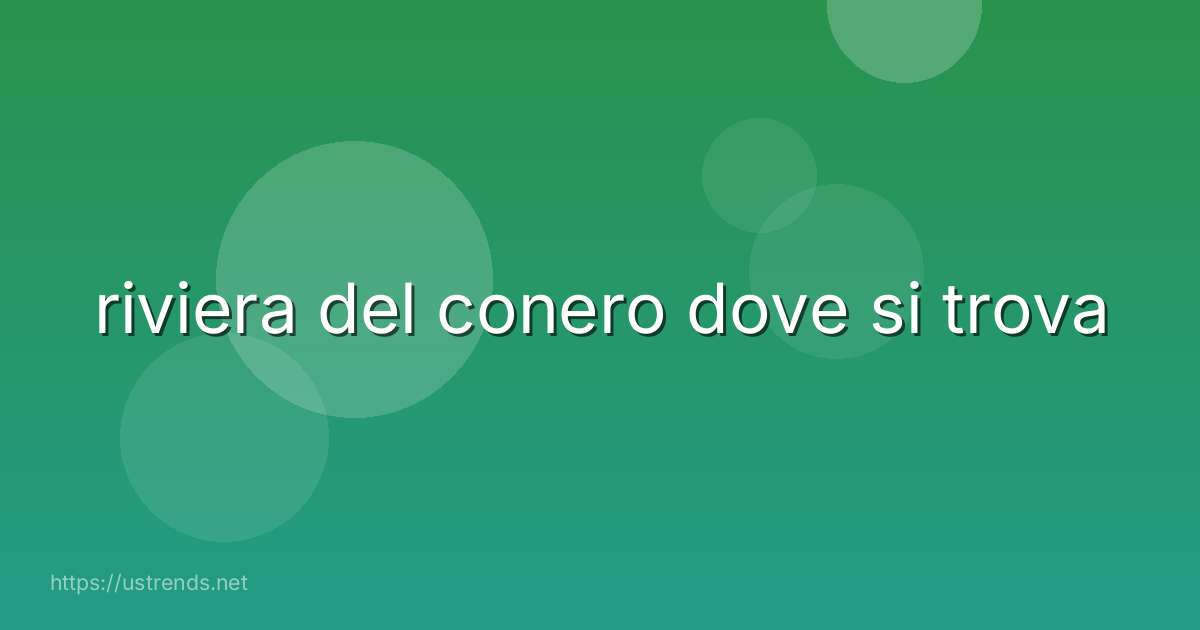 riviera del conero dove si trova