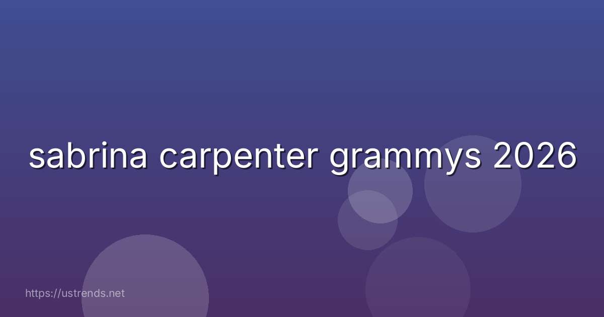 sabrina carpenter grammys 2026