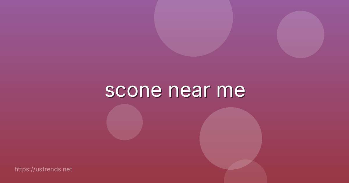 scone near me