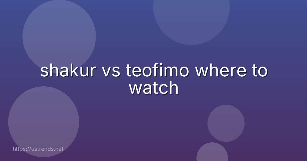 shakur vs teofimo where to watch