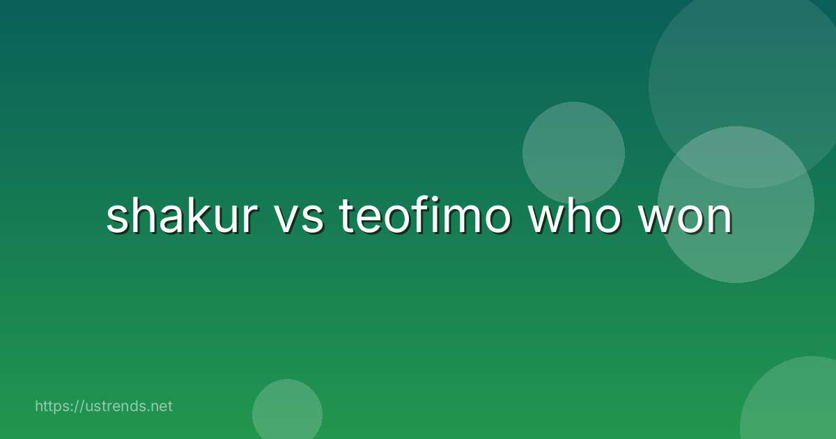 shakur vs teofimo who won