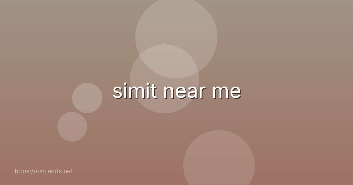 simit near me