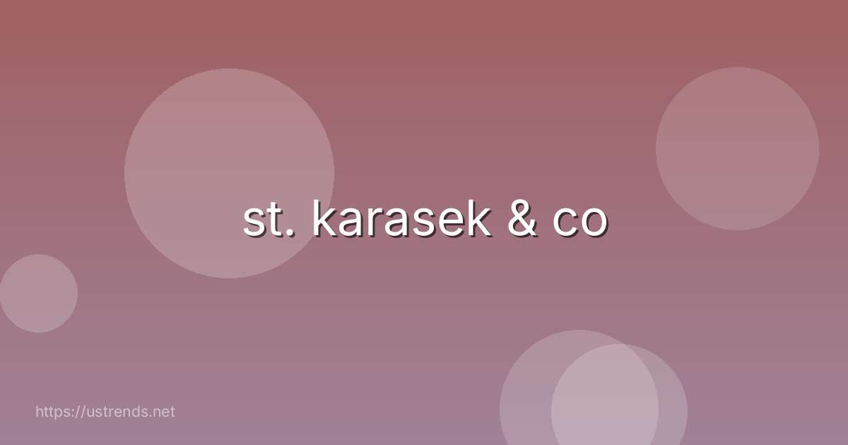 st. karasek & co