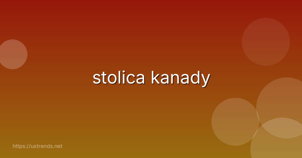 stolica kanady
