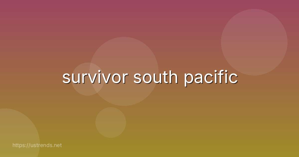 survivor south pacific