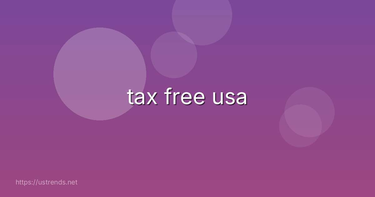 tax free usa