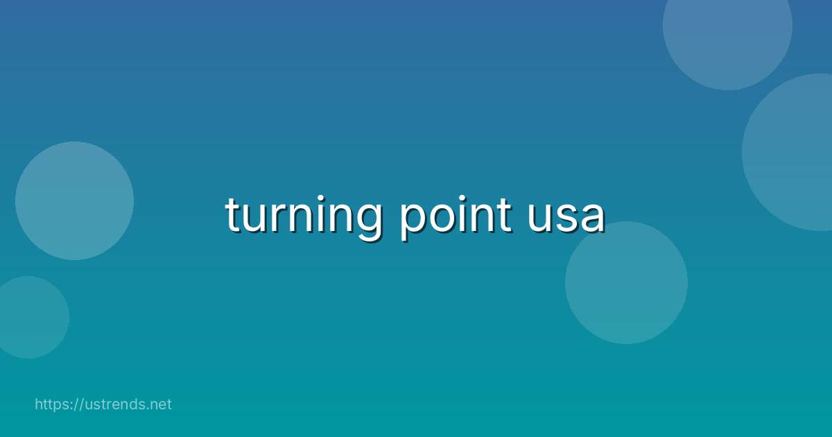 turning point usa